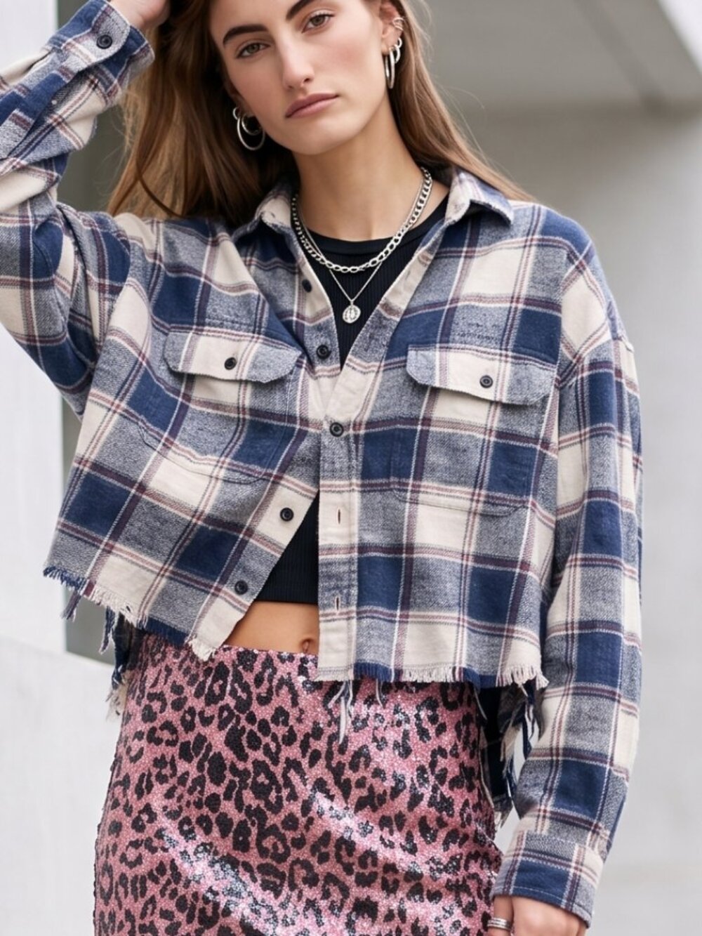 $450 R13 cropped work shirt OVERSIZE XS